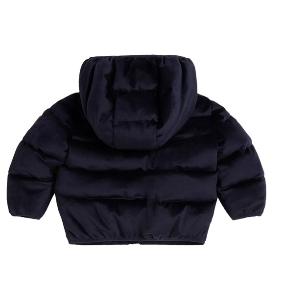 GUESS Infant Velvet Hooded Puffer Jacket with Detachable Hood 18 mo NWT - Picture 2 of 4